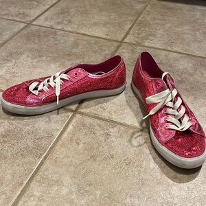 Gotta Flurt Hot Pink Sequin Low Top Sneakers